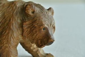 Wood Carving Bear Unsigned Hokkaido Ainu Switzerland Bear Carving