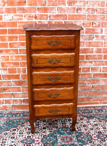 French Oak Louis Xv Small 5 Door Chest Nightstands Chests