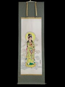 Japanese Hanging Scroll Art Painting Kakejiku Vintage Hand Paint Picture 351