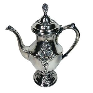 Vintage Holmes Edwards Tea Coffee Pot Silver Plated International Silver Co