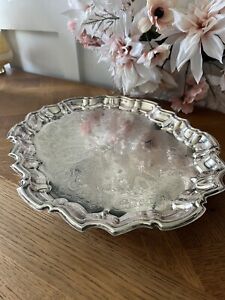 English Silver Mfg Kent Silver Smiths 14 5 X 11 5 Footed Tray