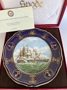 Spode Ltd Ed 674 United States Maritime Armada Cabinet Plate New In Box 9 25 
