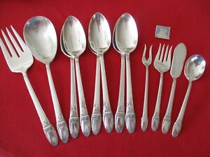  12 1847 Rogers Silverplate Serving Pieces 1937 First Love 15 2