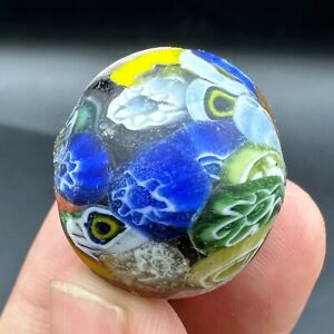 Exquisite And Rare Ancient Roman Mosaic Glass Bead