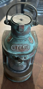 Mini Size Nautical Oil Lantern Copper British Hong Kong Harbor Maker Tung Woo