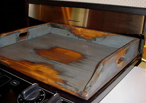 Primitive Country Noodleboard Stove Top Cover 21 W X 16 3 4 D And 3 T