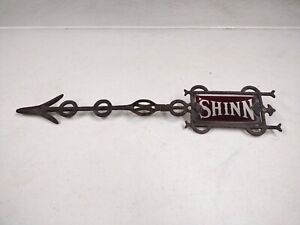 Antique 17 Shinn Etched Ruby Glass Weathervane Lightning Rod Pointer