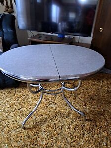 Vintage Mcm 1950 S 60 S Formica Kitchen Diningroom Table Rare No Chairs No Leaf