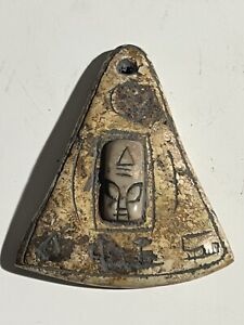 Ojuelos De Jalisco Authentic Ancient Alien Stone Carved Pendant 