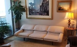 Reduced Saporiti Wave Sofa Loveseat Set Reupholstered