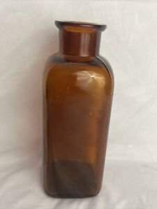 Vintage Apothecary Wyeth Amber Glass Bottle