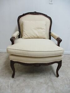 Hickory White French Country Carved Oversized Living Room Arm Chair B