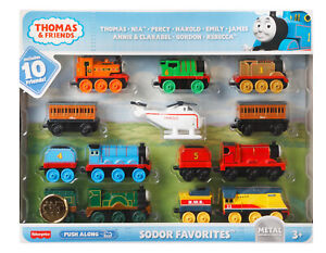 Fisher Price Thomas Friends Sodor Favorites 10 Pack Push Along Toy Train