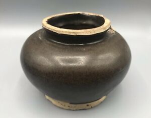Chinese Song Dynasty Brown Glazed Shipwreck Jar