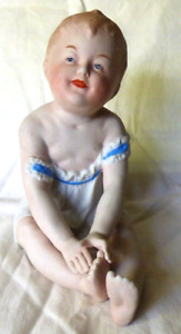 Lovely Antique 1882 91 German Heubach Bros 6 Piano Baby Bisque Figurine Germany