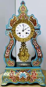 Antique French Empire Breguet A Paris Ornate Boulle Portico Regulator Clock