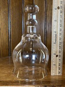 Antique 1900 S Glass Dome Bell Jar Apothecary Cloche Display Watch Cover Top Lid