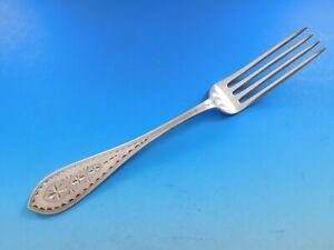 Brite Cut By Various Makers Sterling Silver Dinner Fork By Ball Black 8 1 8 