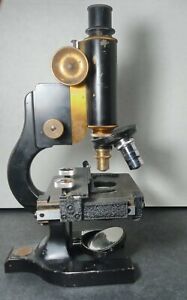 Spencer Lens Co Brass Iron 3 Power Microscope Buffalo New York 31450