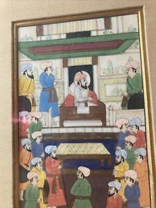 Antique Indo Persian Mughal Painting