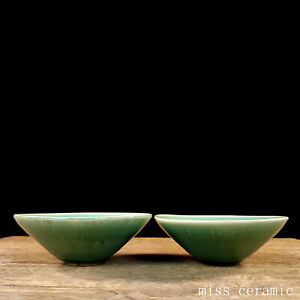 6 China Porcelain Song Dynasty Jizhou Kiln A Pair Cyan Mandarin Duck Douli Bowl