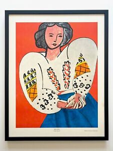 Henri Matisse Rare 1960 Framed Fine Art Lithograph Print La Blouse Roumaine 1940