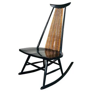 Mid Century Ebonized Rocker Or Rocking Chair By Arthur Umanoff For Shaver Howard