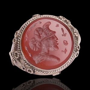 Ancient Roman Jewellery Roman Signet Ring Historical Gift For Him Roman Coin