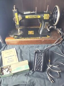 Portable 1929 Franklin Rotary Sewing Machine Sears Roebuck 