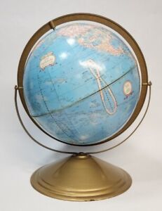 Vintage Cram S Imperial World Globe George F Cram Co Indiana