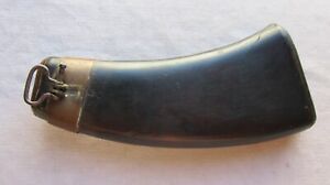 Very Old Vintage Wooden Powder Horn 8 3 4 Long Gc