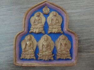 Mongolian Tibetan Buddhist Handmade Clay Tsa Tsa