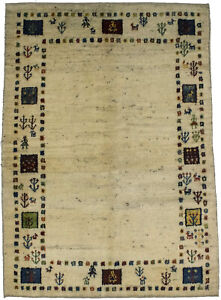 Tribal Design Handmade Gabbeh 4x6 Modern Style Oriental Rug Home Decor Carpet