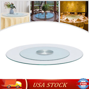 27 56 Glass Turntable Dining Table Centerpiece Large Tabletop Us