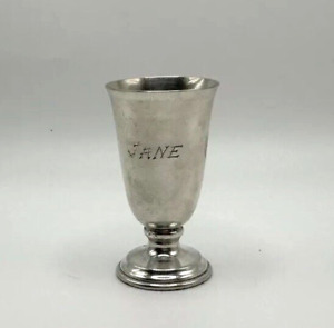 Sterling Silver 925 Vintage Cordial Shot Glass 1 1 4 X2 1 4 Jane Euc