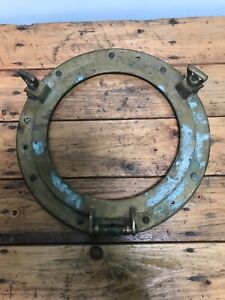 Salvage Old Brass Bronze Round Porthole No Glass No Gasket Parts Fix 