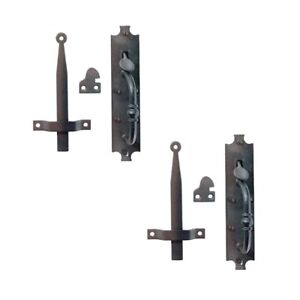 Black Cast Iron Norfolk Door Latches Tall Thumb Latch Pack Of 2 Renovator Supply