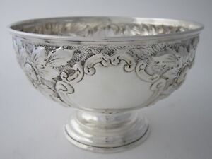 Antique Edwardian Sterling Silver Bowl 1904 By William Devenport