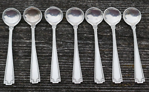 Set Of 7 Ant 1913 Gorham Sterling Individual Salt Spoons In Etruscan Pattern
