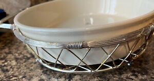 International Silver Company Silverplated 9 Wire Basket 1 1 4 Qt Baking Dish 