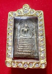 Thai Buddha Phra Somdej Amulet Wat Ketchaiyo 7 Base Lp Toh Talisman Pendant 094