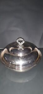 Vintage Sheridan Silver Plated Covered Casserole Serving Dish 11 Across