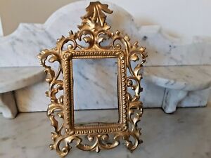 Victorian Gold Gilded Bronze Picture Frame Ornate 