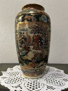 Antique Royal Satsuma Hand Painted Vase