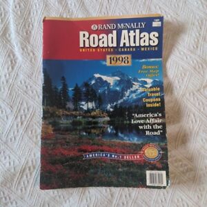 Vintage Rand Mcnally 15 5 X 11 Road Atlas 1998 United States Canada Mexico Map
