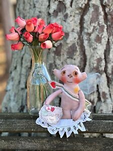 Handmade Primitive Cupid Doll Valentine Cupid Farmhouse Valentine Decor Gifts