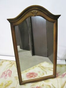 Ethan Allen Beveled Glass Mirror 5420 Country French Carved Crest 26 5410