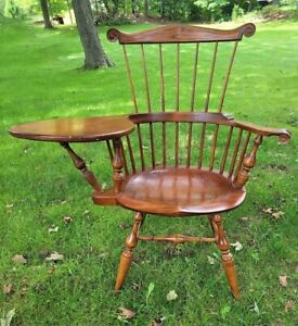 Vintage D R Dimes Small Size Writing Arm Windsor Chair Similar In Proportions