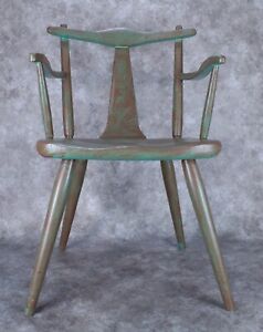 Vintage Cushman Colonial Style Dining Chair Painted