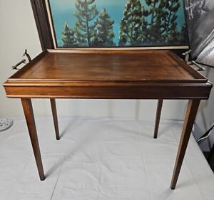 R R Scheibe Converto Tray Table Patented 1926 Antique Tv Tray Style Piece